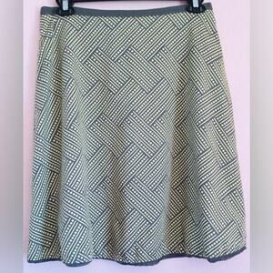 DE collection gray yellow midi skirt size medium